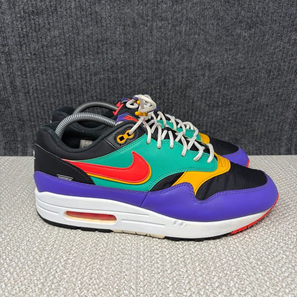 Nike Air Max 1 SE Windbreaker 2019 Multicolor Athletic Shoes Mens 9.5 AO1021-023